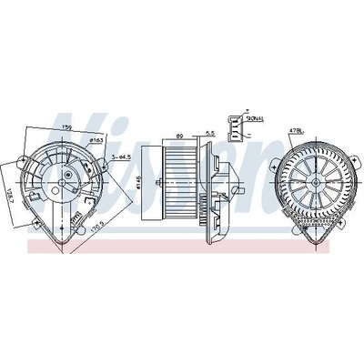 Vnitřní ventilátor NISSENS 87179