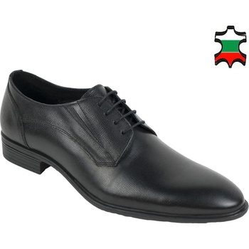 Image 1 of Български обувки Мъжки обувки официални черни от естествена кожа с връзки