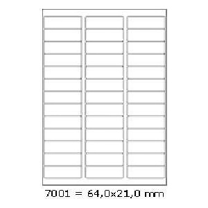 CDRmarket Самозалепващи етикети 64 x 21 мм, 39 етикета, A4, 100 листа (R0ECO.7001A)