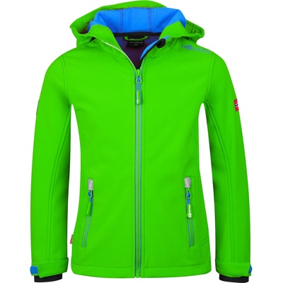 TROLLKIDS Детско софтшел яке Trollkids Kid's Trollfjord Jacket Softshell jacket - Bright Green / Med Blue - размер 98 (EU) (703-2088-0611)