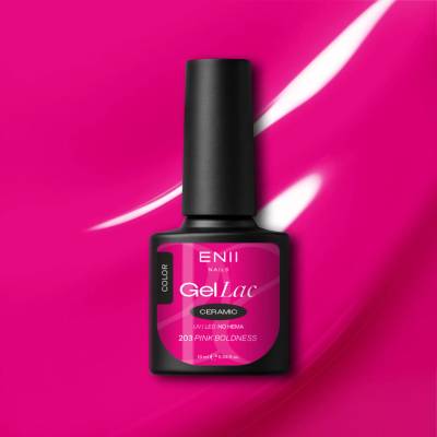 ENII NAILS Gel lak Ceramic 203 Pink Boldness 10 ml