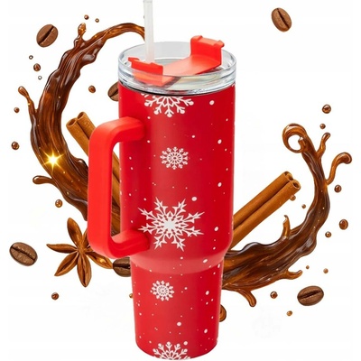 Altom Design termohrnek s brčkem do auta Zimní 1,2 l