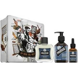 Proraso подаръчен комплект Azur Lime Metal Box Beard Care 200 ml + 100 ml + 30 ml