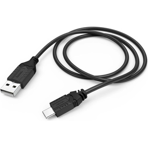 Hama Кабел HAMA USB-A мъжко - USB-C мъжко за зареждане на SONY PS5, 0.75 m, Черен (HAMA-54461) - itmode