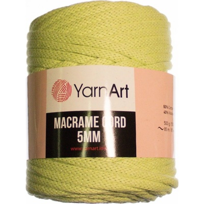 Macrame Cord 5 mm barva 755 sv.zelená