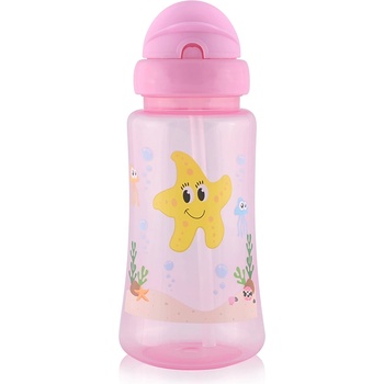 Baby Care СПОРТНА БУТИЛКА СЪС СЛАМКА 330МЛ РОЗОВА (10200930002)