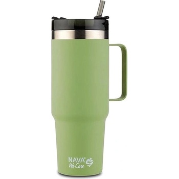 Nava Greece Tumbler We care s rukojetí 900 ml green