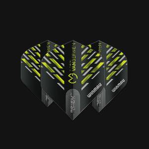 Winmau Пера Prism Alpha MvG Black, Green & Grey Chevron Winmau