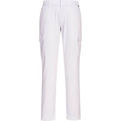 Portwest Kalhoty Stretch Slim Combat S231 do pasu POR S231WHR28 Bílá