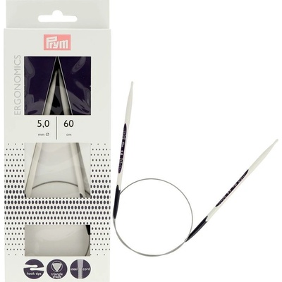 Prym kruhové ergonomické jehlice 60 cm 5 mm