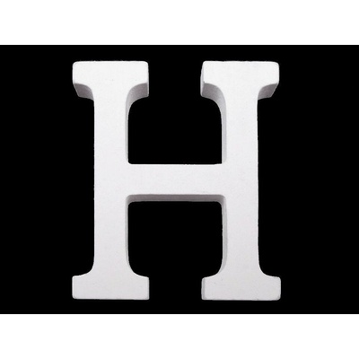 Drevená dekorácia písmená abecedy Písmeno: "H"
