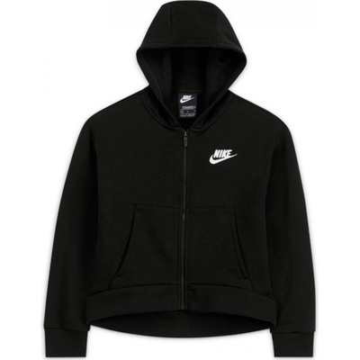 Nike Дамска блуза Nike Sportswear Club Fleece FZ Hoodie G - black/white
