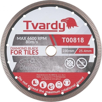 Tvardy Kotouč diamantový řezný 230 x 10 x 25,4 / 22,23 mm T00818