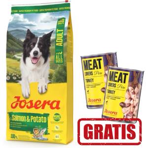 Josera Adult Сьомга и картофи 12, 5 кг + 2 х 400 г БЕЗПЛАТНО