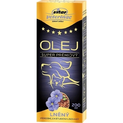 Vitar Vet Olej Ľanový 200 ml