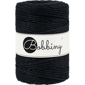 Bobbiny Macrame Cord 5 mm 100 m Black юта (MX-E007)