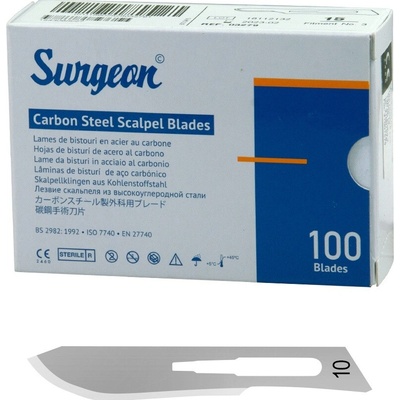 Surgeon Skalpelová čepieľka sterilná č. 10 - 1ks