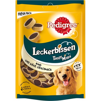 Pedigree Leckerbissen žuvacie maškrty Mini kúsky syr a hovädzie 6 x 140 g
