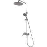 FDesign Душ колона с монокомандна батерия FDesign Zaffiro, Gun Metal мат (FD1-ZFR-7USET1-04)