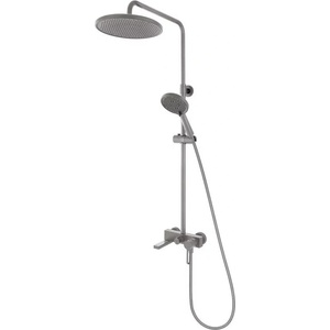 FDesign Душ колона с монокомандна батерия FDesign Zaffiro, Gun Metal мат (FD1-ZFR-7USET1-04)