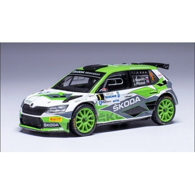 IXO Škoda Fabia evo 1 Kopecký/Hloušek vítězové Rally Bohemia 2021 1:43