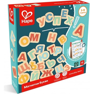Hape Образователен комплект Hape - Българската азбука (H7389BG)
