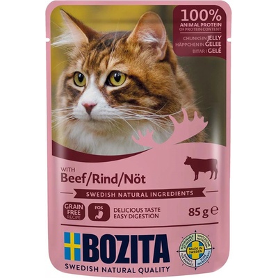 Bozita Cat hovězí jelly 12 x 85 g