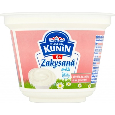 Mlékárna Kunín Zakysaná svěží 8% 190 g – Zboží Dáma