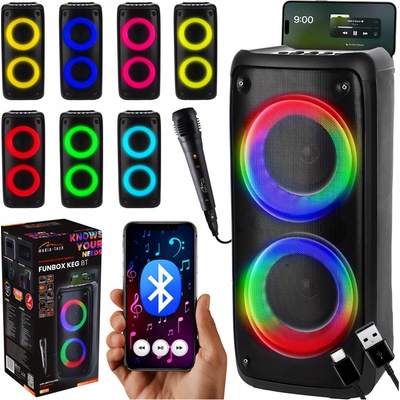 Media Tech Přenosný karaoke Bluetooth reproduktor FUNBOX BT MT3181