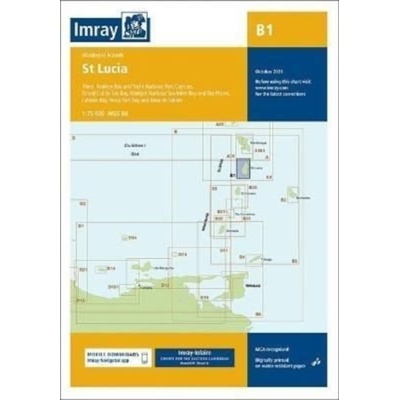 Imray Chart B1 - St Lucia Imray Sheet map folded