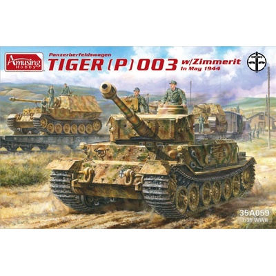 Panzerberfehlswagen Tiger P 003 w/Zimmerit Amusing Hobby 35A059 1:35