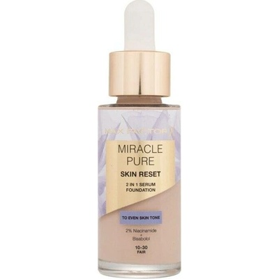 Max Factor Miracle Pure Skin Reset 2in1 Serum Foundation Make-up 10-30 Fair 30 ml