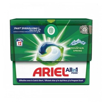 Ariel Капсули за бяло пране Ariel mountain spring 12бр