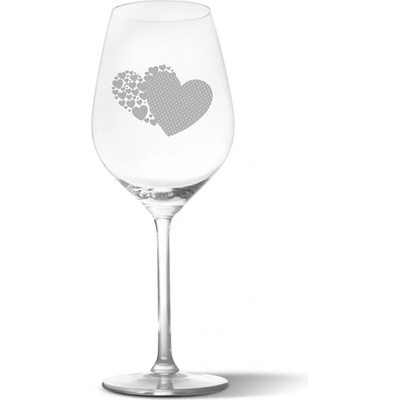 Sablio Sklenička na víno Srdce 490 ml