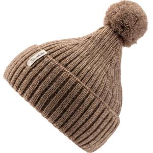 Sterntaler Детска зимна шапка (beanie) Sterntaler Kid's Knitted Beanie Melange Bobble Beanie - Beige - размер 45 cm (904-2487-0115)