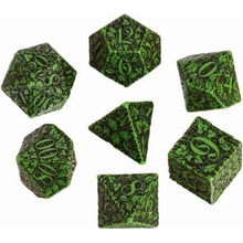 Q-Workshop Kocky Forest 3D 7 ks zeleno-čierne Green/Black