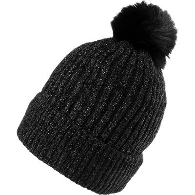 Emi Ross zimní čepice žinylková s lurexem 5 černá