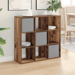 vidaXL Служебен шкаф Старо дърво 88, 5 x 29 x 84, 5 см (8000490)