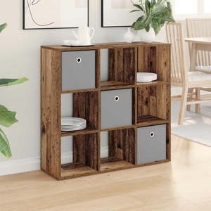 vidaXL Служебен шкаф Старо дърво 88, 5 x 29 x 84, 5 см (8000490)