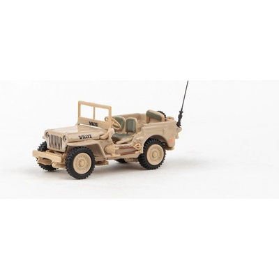Abrex Cararama Ton Military Vehicle Sandy Yellow 1:72