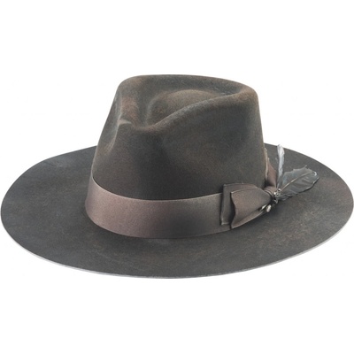 Pánský vlněný klobouk Upstate vintage styl ručně zdobený