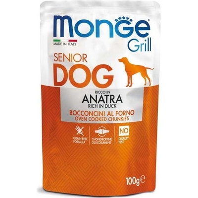 Monge Grill Dog Buste Senior s kachním masem 100 g
