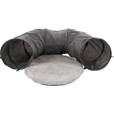 Flamingo Gotar skládací tunel pro kočky s míčkem a polštářem 95 cm