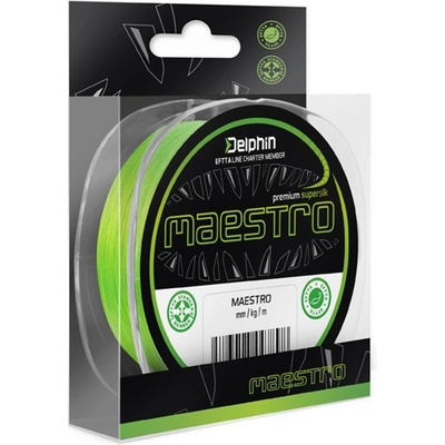 Delphin MAESTRO fluo zelená 150m 0,15mm 9,0kg