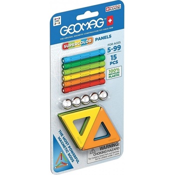 Image 1 of Geomag Магнитен конструктор, Geomag, Supercolor Panels, 15 части
