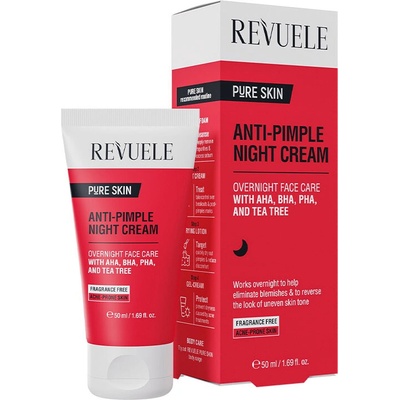 Revuele Pure Skin Anti-Pimple noční krém proti akné 50 ml