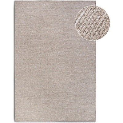 Elle Decoration Бежов ръчно изработен килим със смес от вълна 80x150 cm Pradesh Linen White - Elle Decoration (106053-80x150)