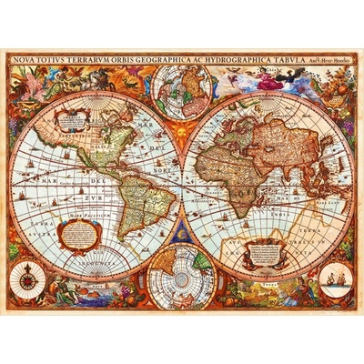 Grafika World's map 3000 dielov