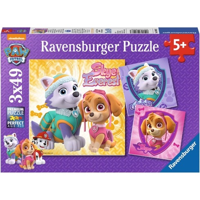 RAVENSBURGER Tlapková patrola Dievčenská sila 3x49 dielov