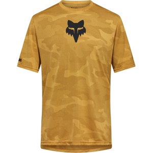 FOX Racing Мъжка фланелка с къс ръкав за колоездене Fox racing Ranger Tru Dri S/S Jersey Cycling jersey - Bronze - размер M (056-3244-1212)